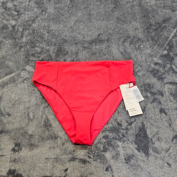 Vuori Dune Bikini Swim Bottom Womens XL red high waisted pocket performance NWT - Picture 12 of 12
